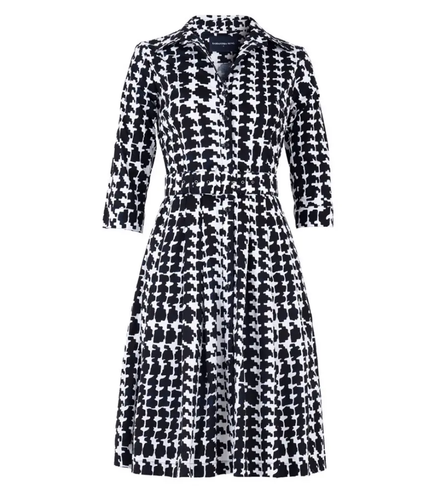 

Платье Одри №1, длинное платье цвета белого индиго Samantha Sung, White-Indigo