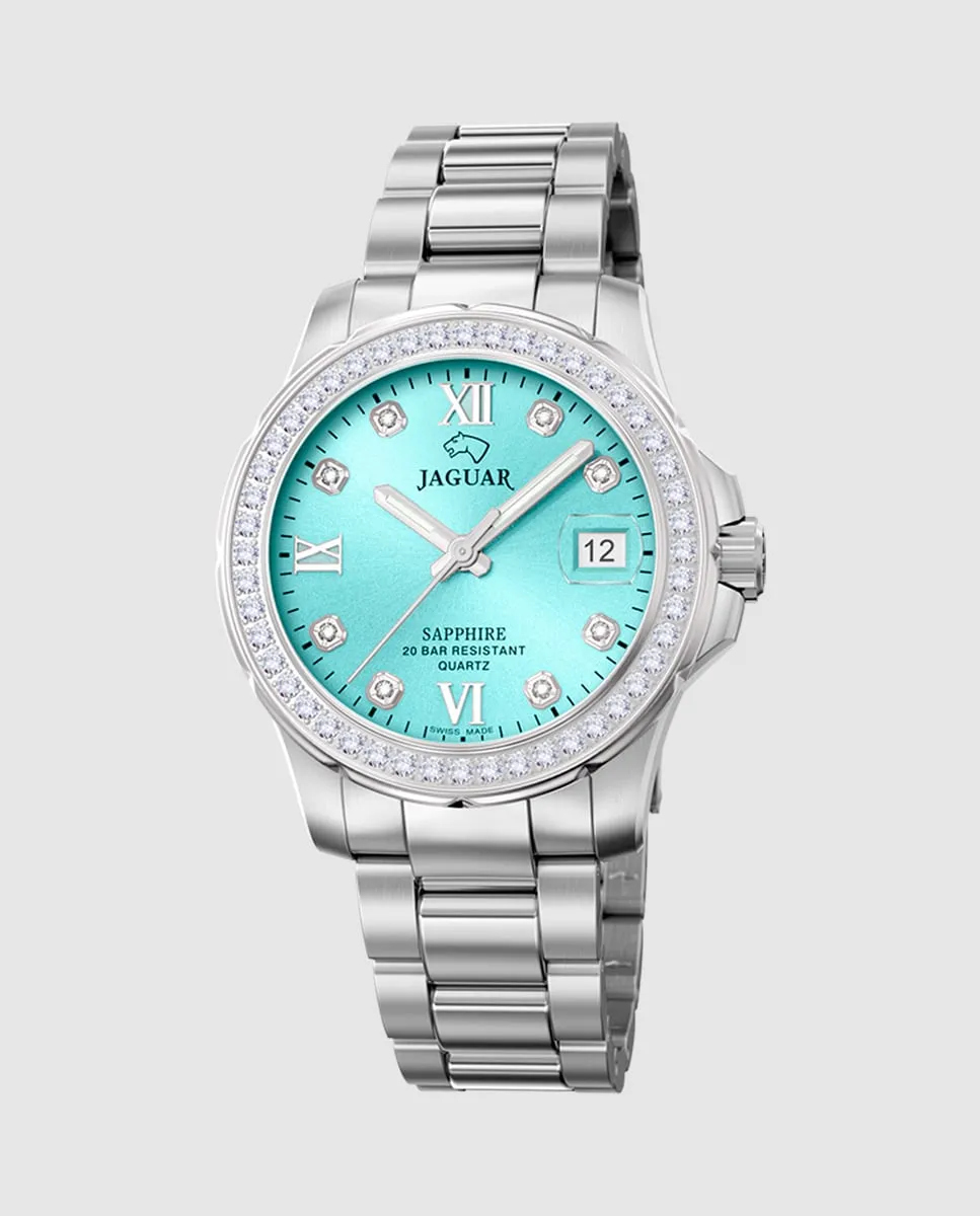 

J892/6 Женские часы Executive Silver Steel Jaguar, серебряный