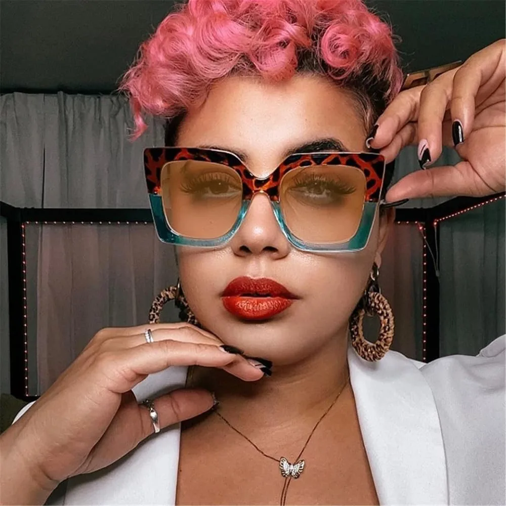 

Женские солнцезащитные очки Candy Colors UV400 увеличенного размера "кошачий глаз" для занятий спортом на открытом воздухе, бега и езды на велосипеде generic, Gray