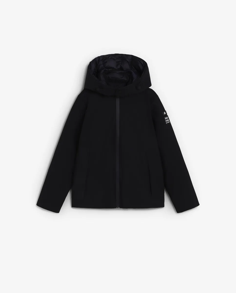 

Детская куртка с капюшоном и боковыми карманами Scalpers, темно-синий