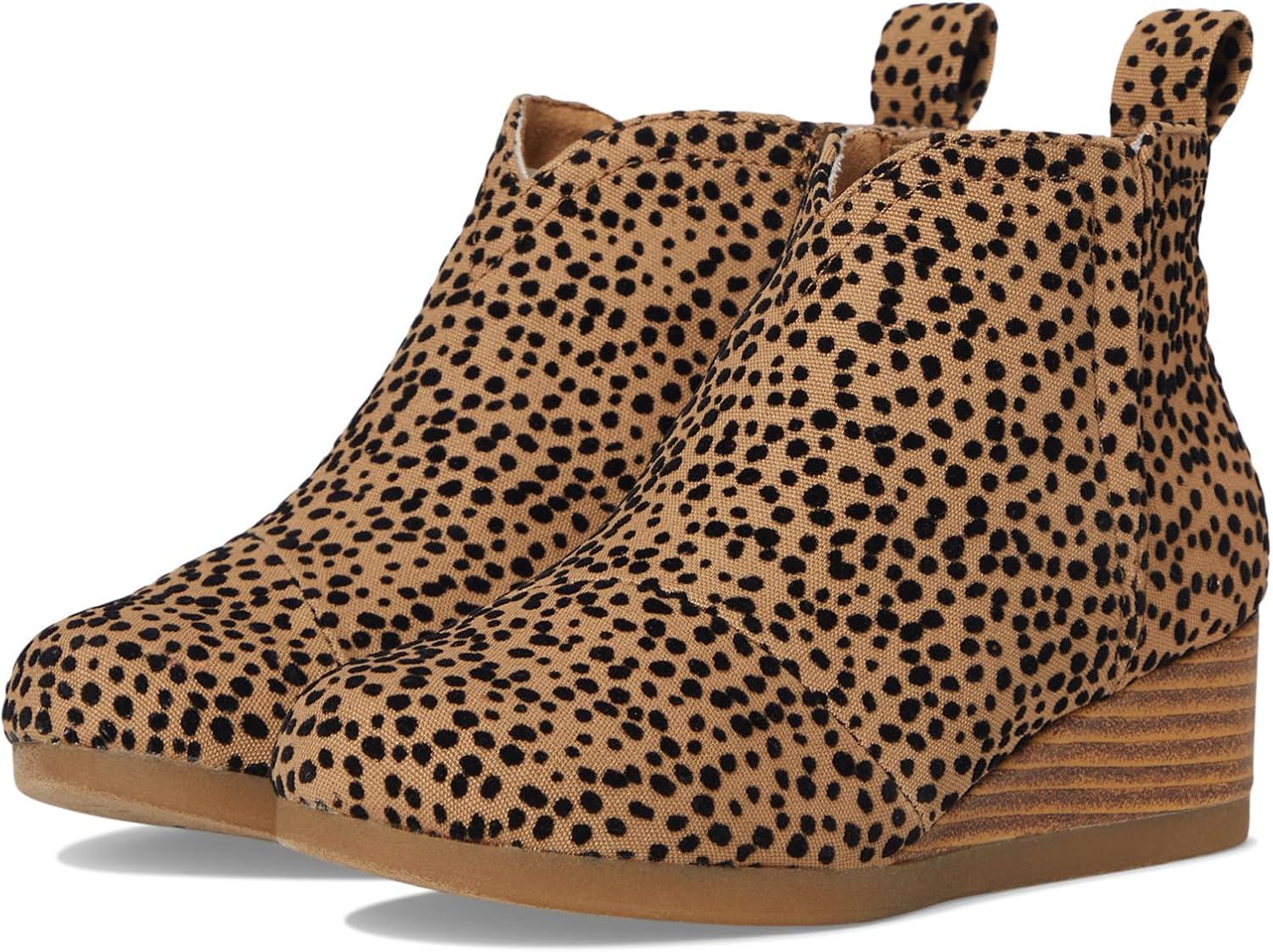 

TOMS Girl's, Clare Boot - Little Kid & Big Kid, Toffee Flocked Mini Cheetah