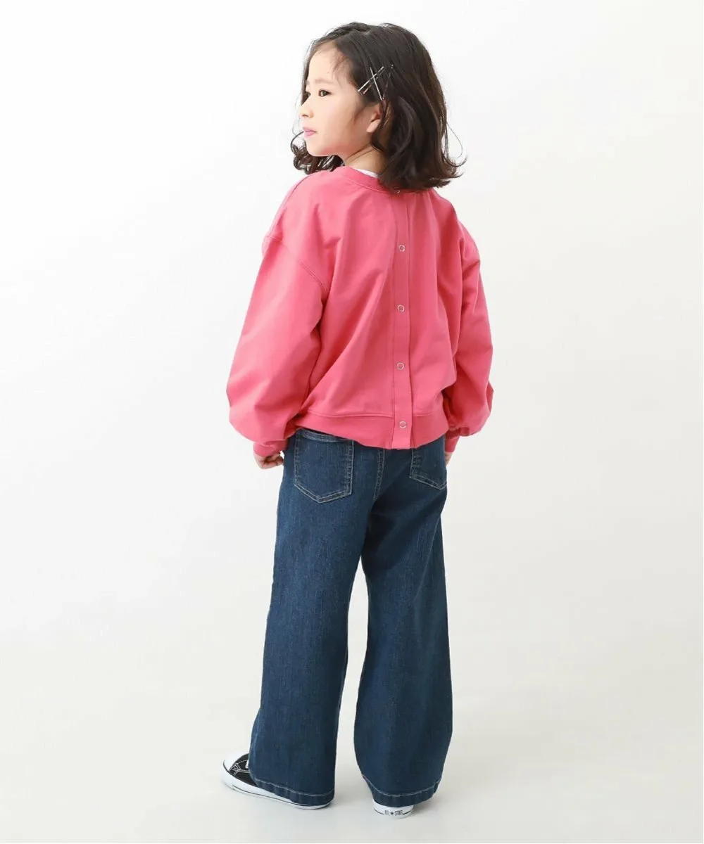 Кардиган из 100% хлопка, двухцветный, 2025AW Devirock, Cherry Pink — фото 3