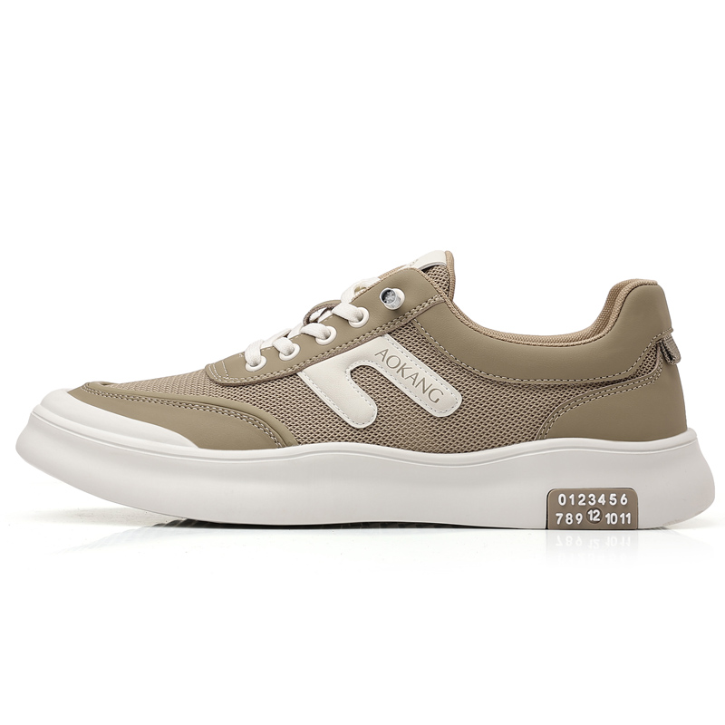 

AOKANG Мужские низкие скейтерские кеды цвета хаки, цвет Khaki