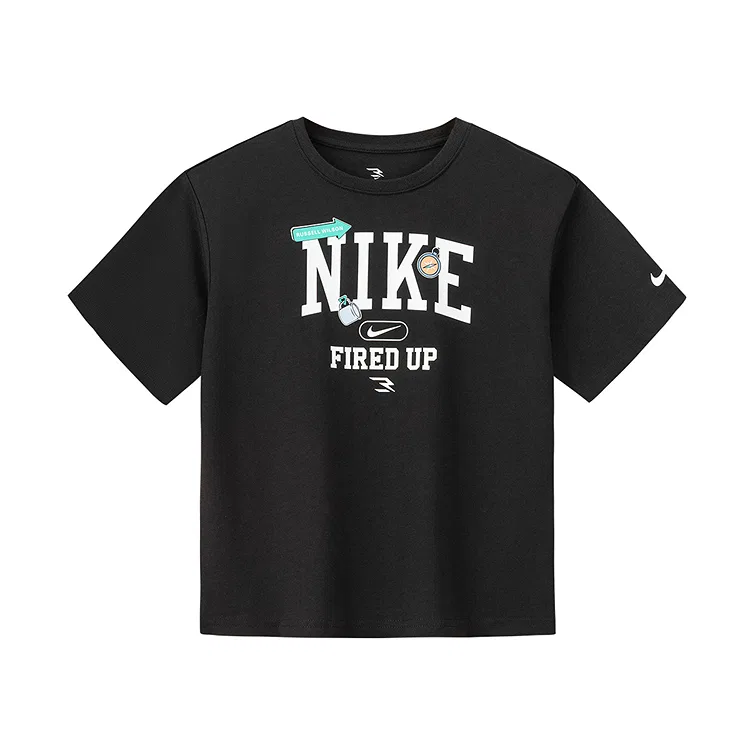 Футболка 3Brand с коротким рукавом детская Nike, Jet Black