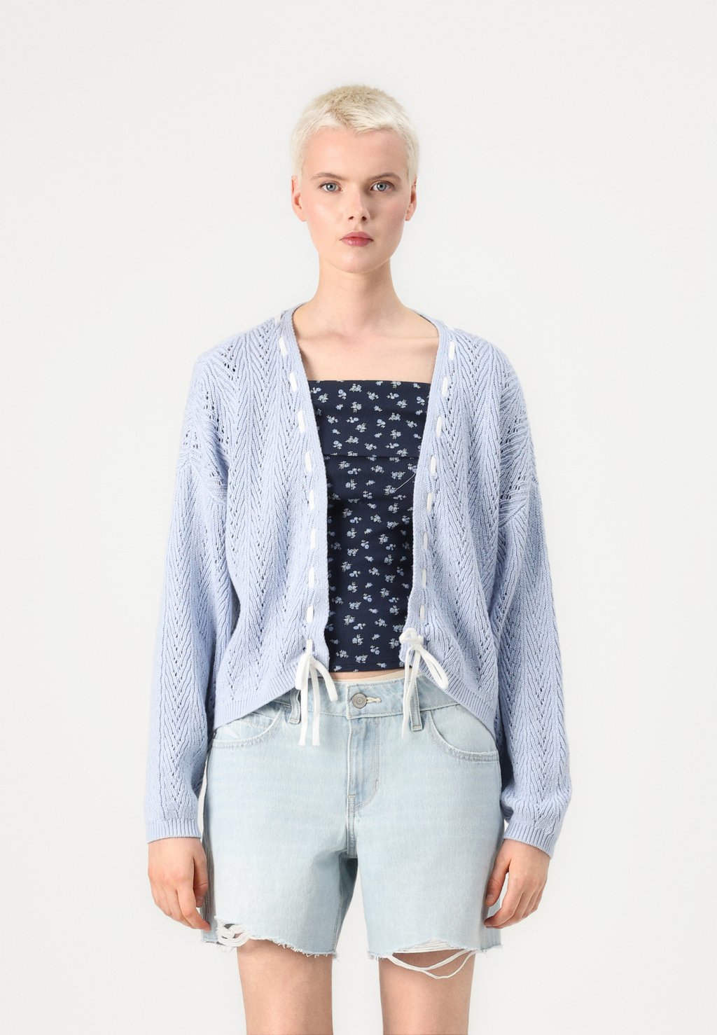

Кардиган NONCLOSURE LOFTY Hollister Co., синий