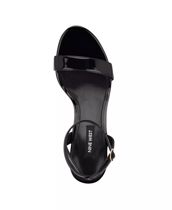 Женские босоножки на шпильке Anny с ремешком на щиколотке Nine West, черный — фото 4