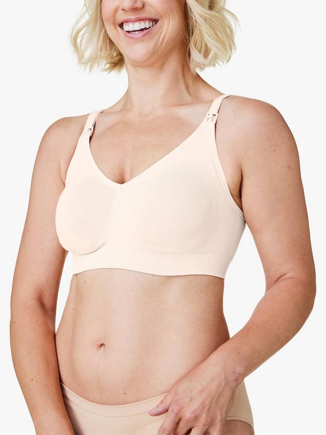 

Бесшовный бюстгальтер для беременных и кормящих из шелка bodysilk Bravado, цвет Pearl