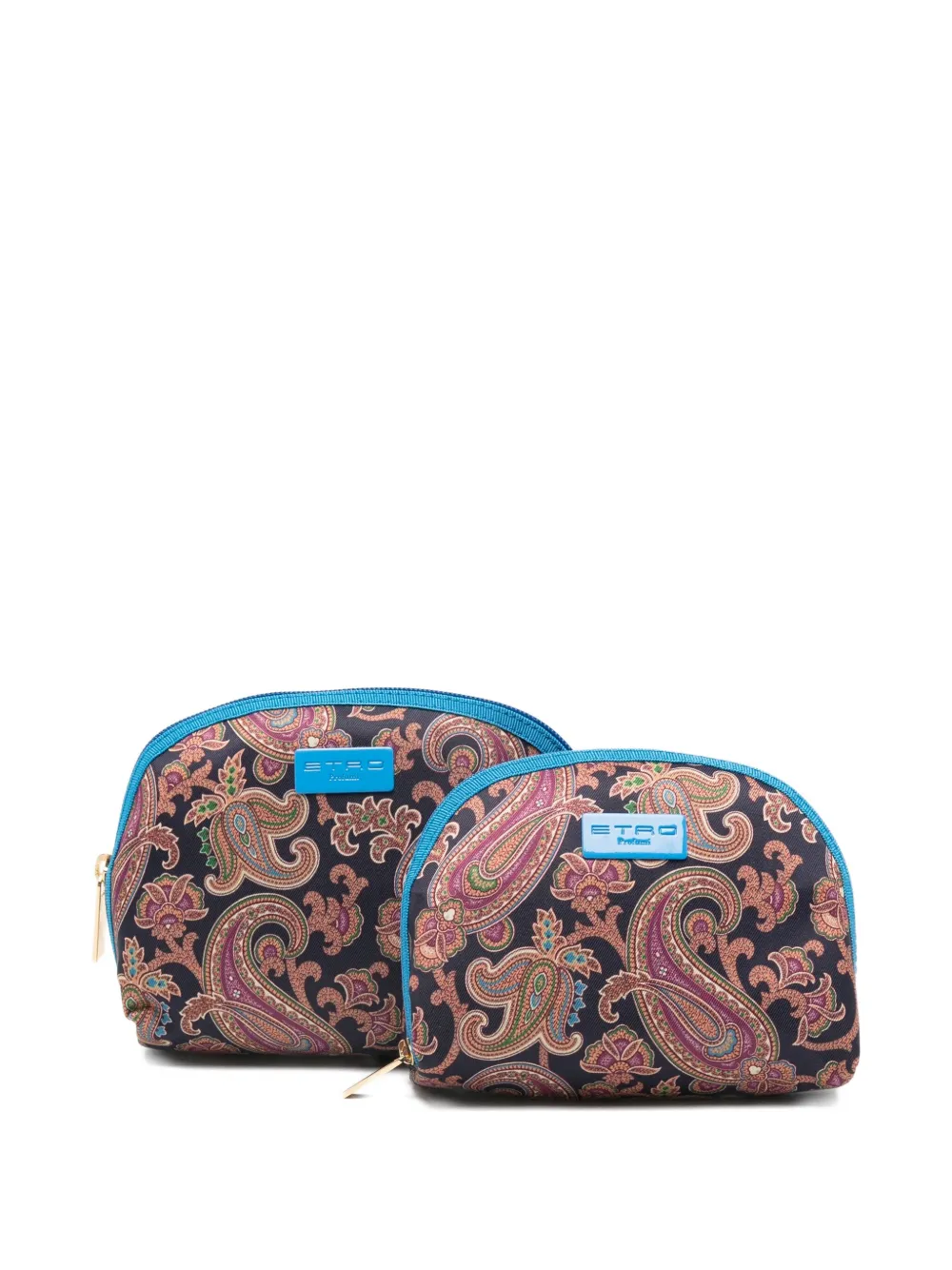 

Косметичка с узором "пейсли" (набор из двух штук) ETRO, синий