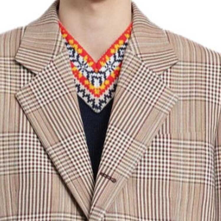 Деловой костюм мужской бежевый Bottega Veneta, бежевый — фото 4