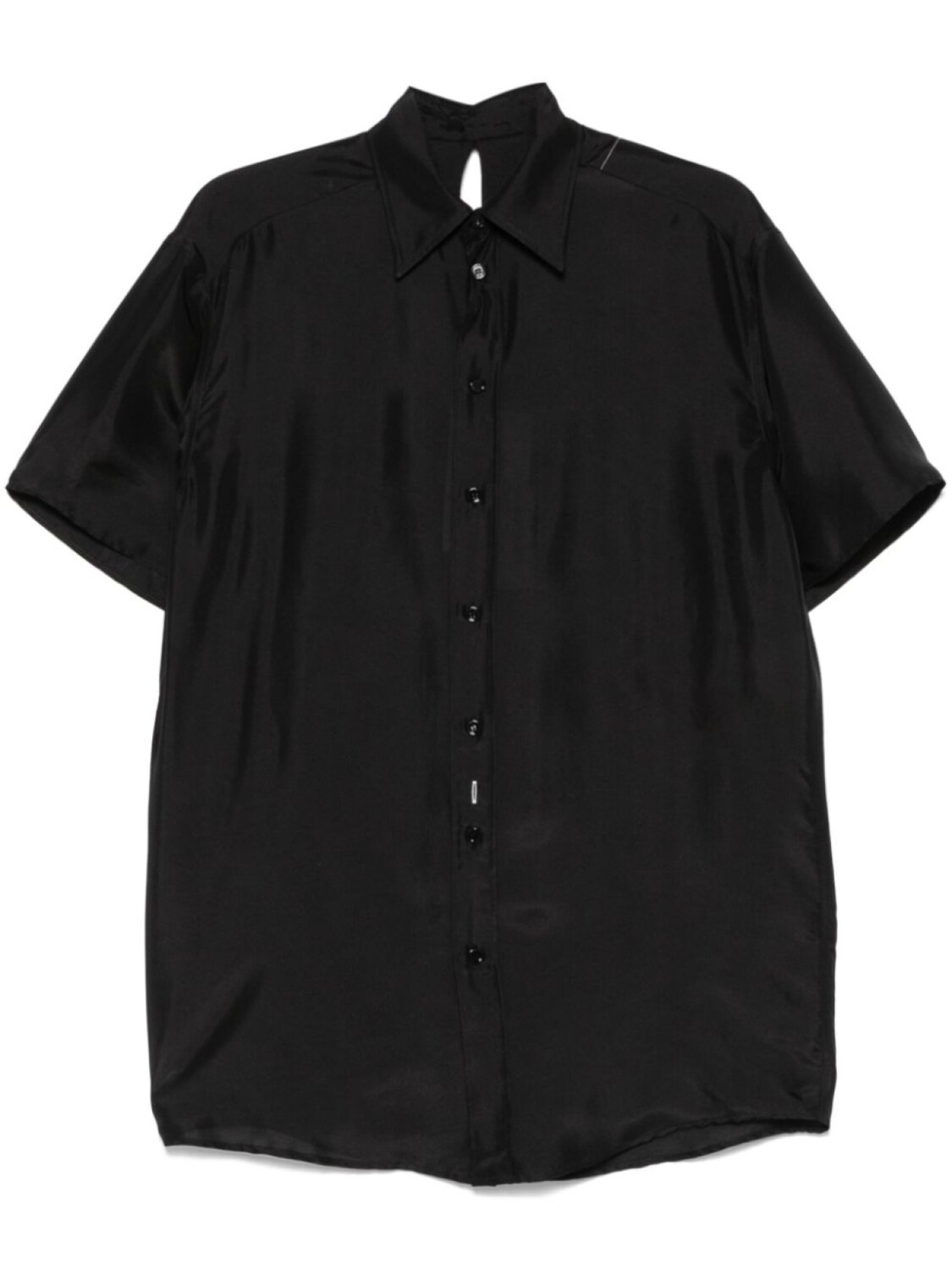 

Шелковая блузка MM6 Maison Margiela, черный