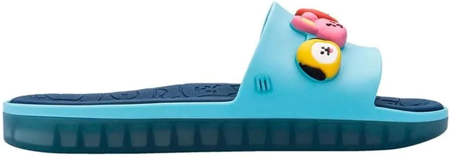 Пляжные шлепанцы Melissa Unisex Beach Slide Next Gen + сандалии на платформе Bt21, синий — фото 2