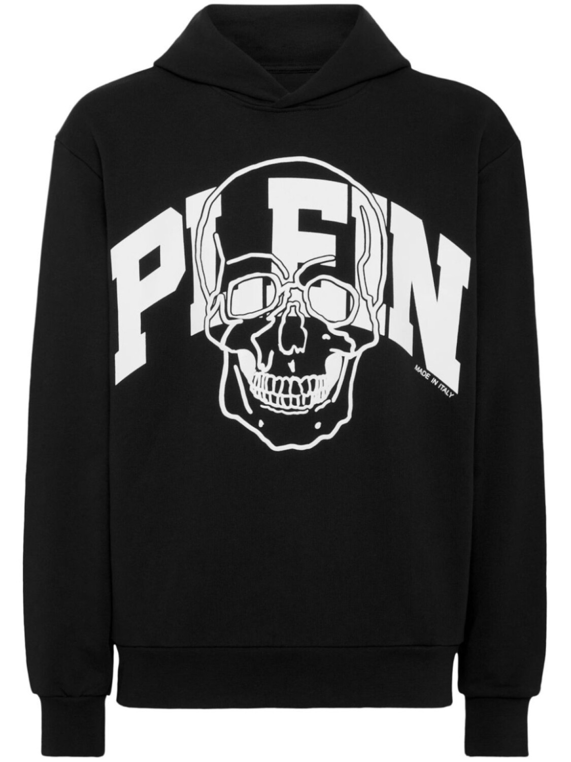 

Philipp Plein хлопковая толстовка с капюшоном и логотипом-черепом, черный