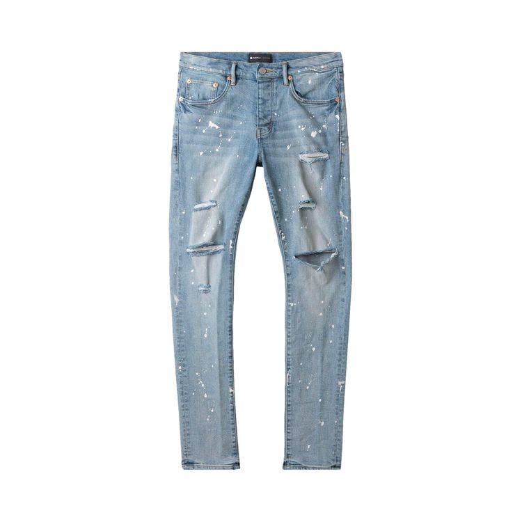 

Джинсы PURPLE BRAND Paint Jeans 'Light Indigo', синий