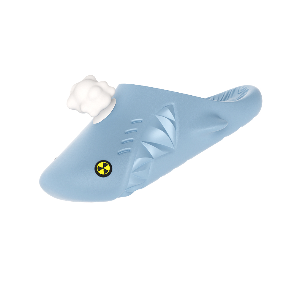 HelloSlippers Акулакиклс Мьюл Грибное облако, закрытые тапочки унисекс черные, цвет Black — фото 4