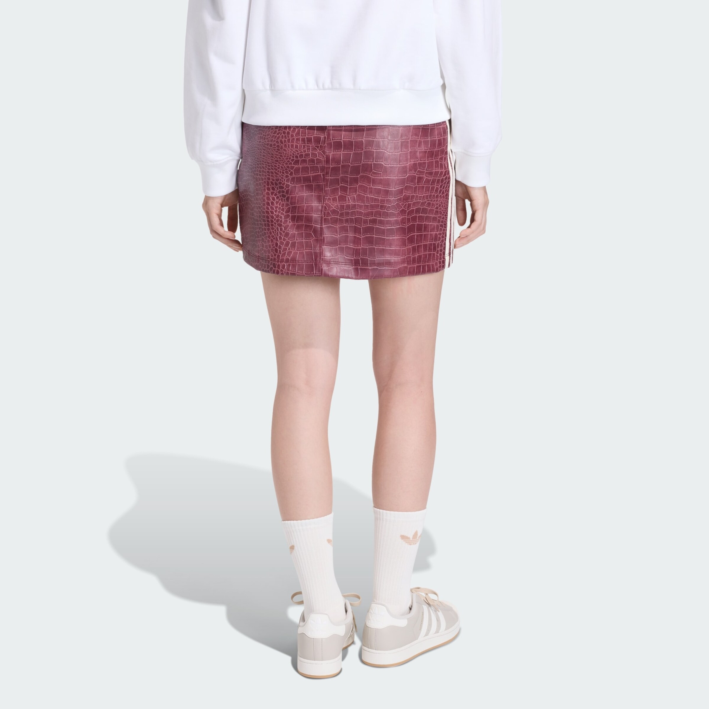 Adidas Originals Юбка в бордовом цвете — фото 3