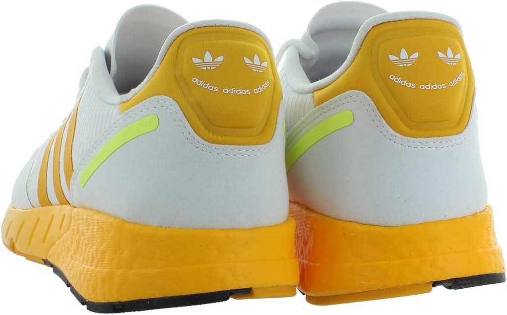 Мужские кроссовки adidas ZX 1K Boost, белый/желтый/золотой — фото 2