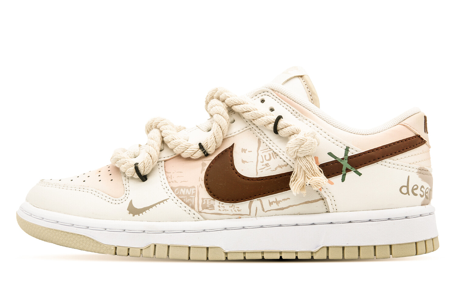 

Мужские кроссовки для скейтбординга Nike Dunk Low, цвет brown gold