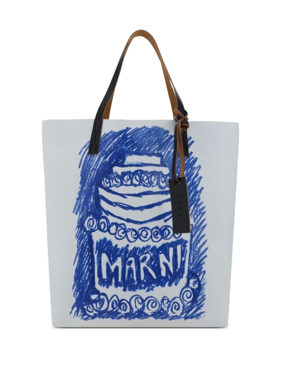 

Сумка-тоут с логотипом Marni, белый
