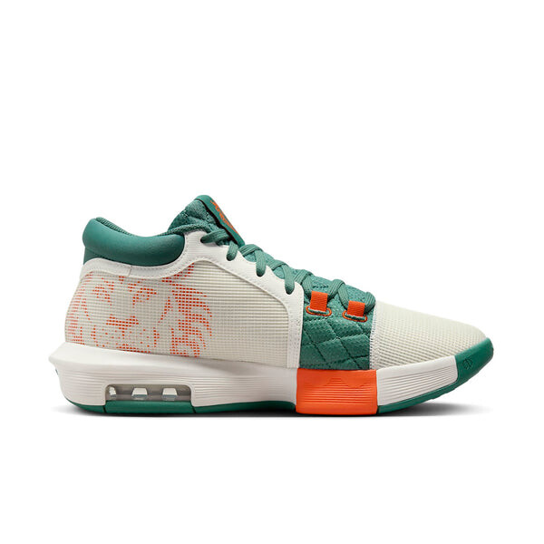 Кроссовки Nike LeBron Witness 8 EP 'Sail Green', цвет sail/green/orange — фото 2