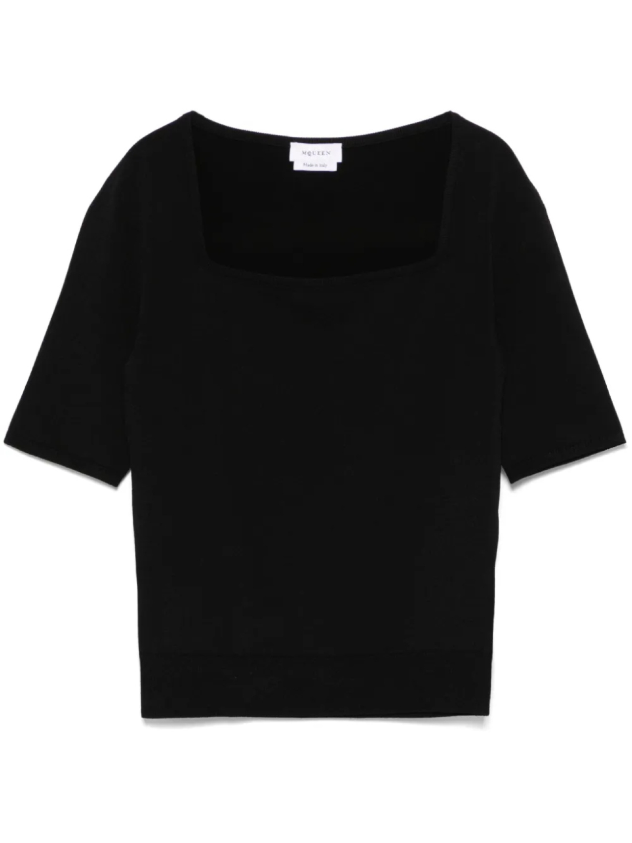 

Alexander McQueen футболка тонкой вязки, черный