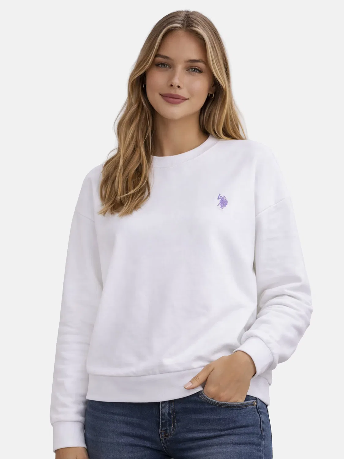 Толстовка U.S. Polo Assn., White — фото 4