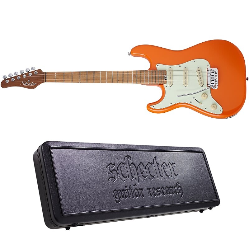 

Электрогитара Schecter Nick Johnston Traditional LH Atomic Orange Left-Handed Electric Guitar + Hard Case