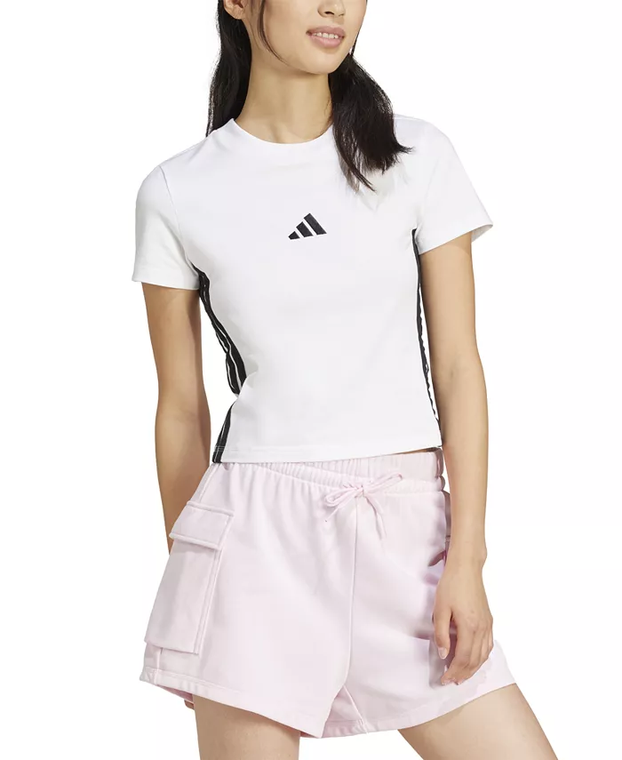 

Женская базовая футболка с коротким рукавом Slim-Fit Baby T-Shirt adidas, мультиколор
