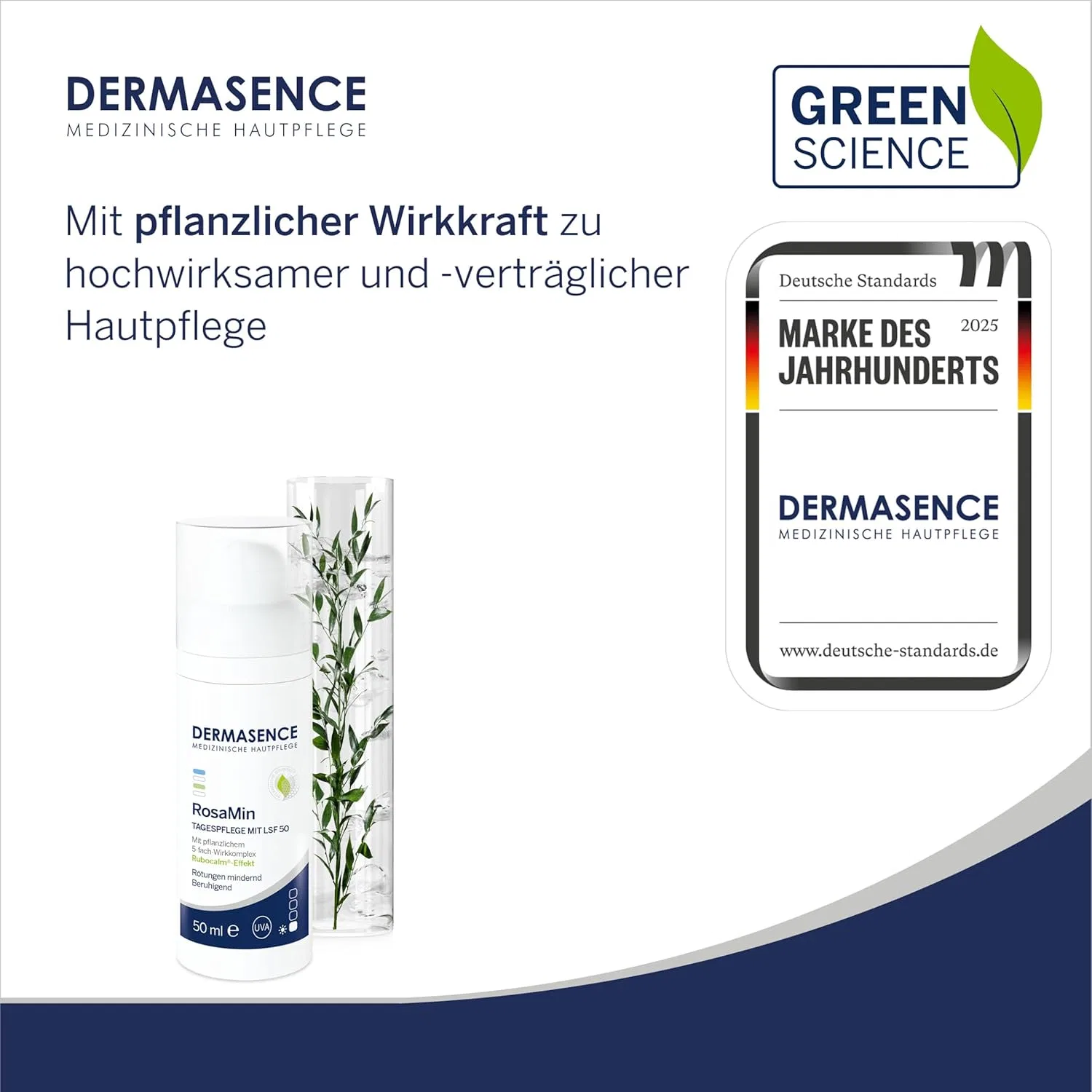 Дневной крем DERMASENCE RosaMin SPF 50, 50 мл Dermasence — фото 2