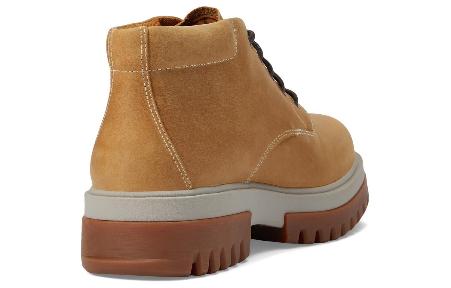 Мужские уличные ботинки Timberland на толстой рифленой подошве, светло-коричневый — фото 4