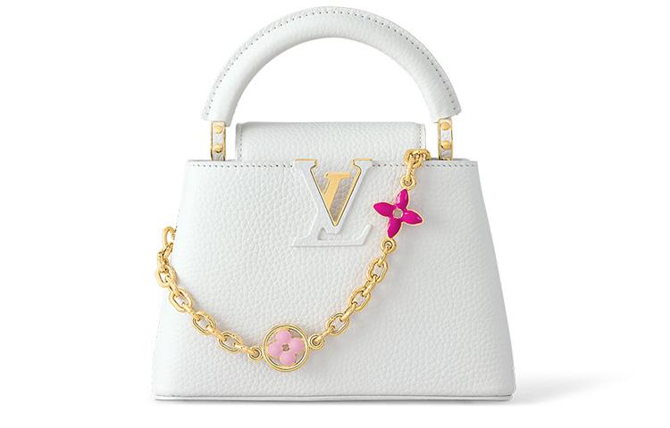 

LOUIS VUITTON Сумка-тоут Kapusin через плечо мини Capucines Taurillon Leather для женщин white