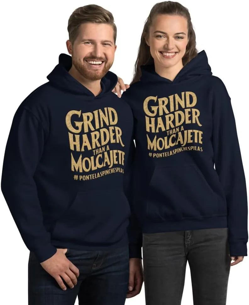 Grind Harder Than A Molcajete худи унисекс, Grind Harder Than A Molcajete смешная мексиканская футболка Generic, темно-синий