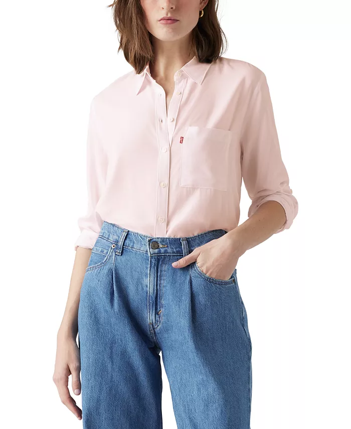 

Женская рубашка Darlene с воротником и застежкой на пуговицы Levi's, розовый