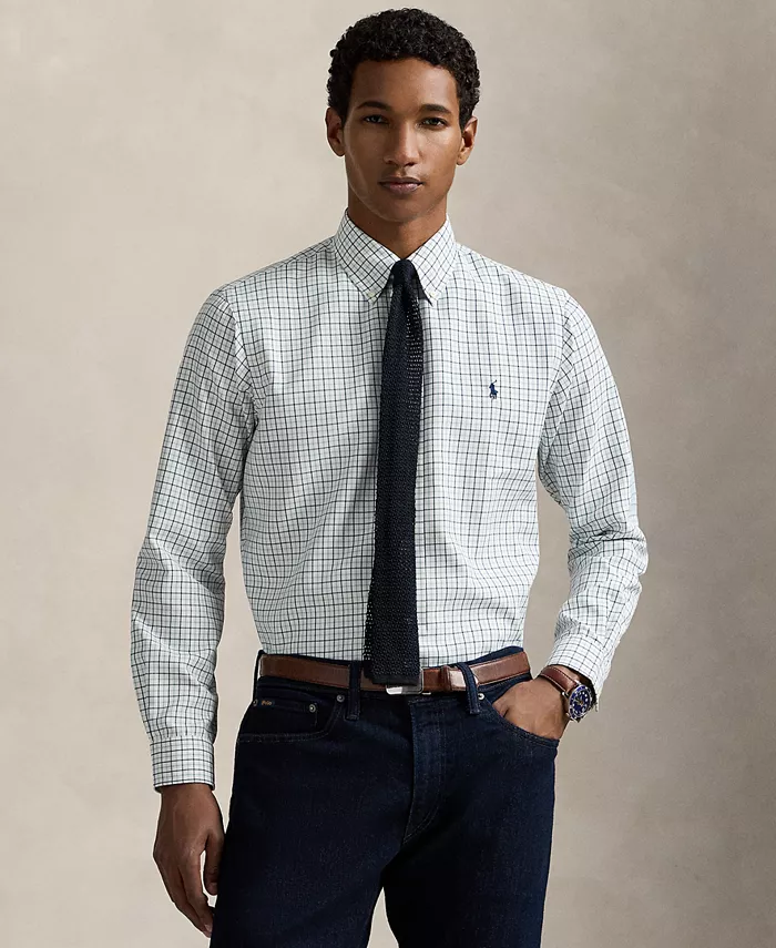 

Мужская классическая оксфордская рубашка Performance Polo Ralph Lauren, белый