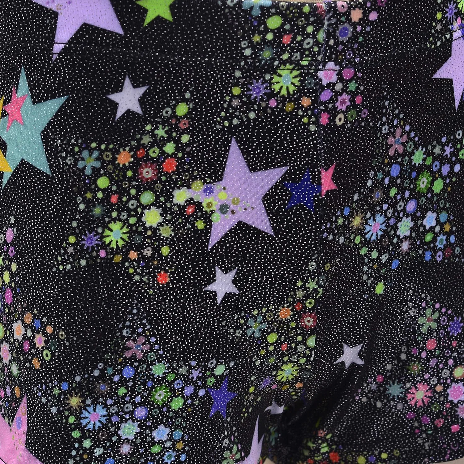 ZIZI Aosva Little Big Girls' Sparkle Dance Tumbling Athletic Gymnastics Short 2-14Years, Star — фото 4