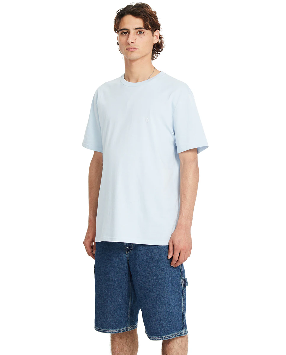 

Мужская футболка с коротким рукавом и круглым вырезом Volcom, светло-голубой