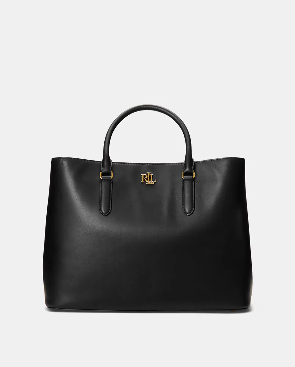 

Кожаная сумка Marcy с несколькими отделениями Lauren Ralph Lauren, черный