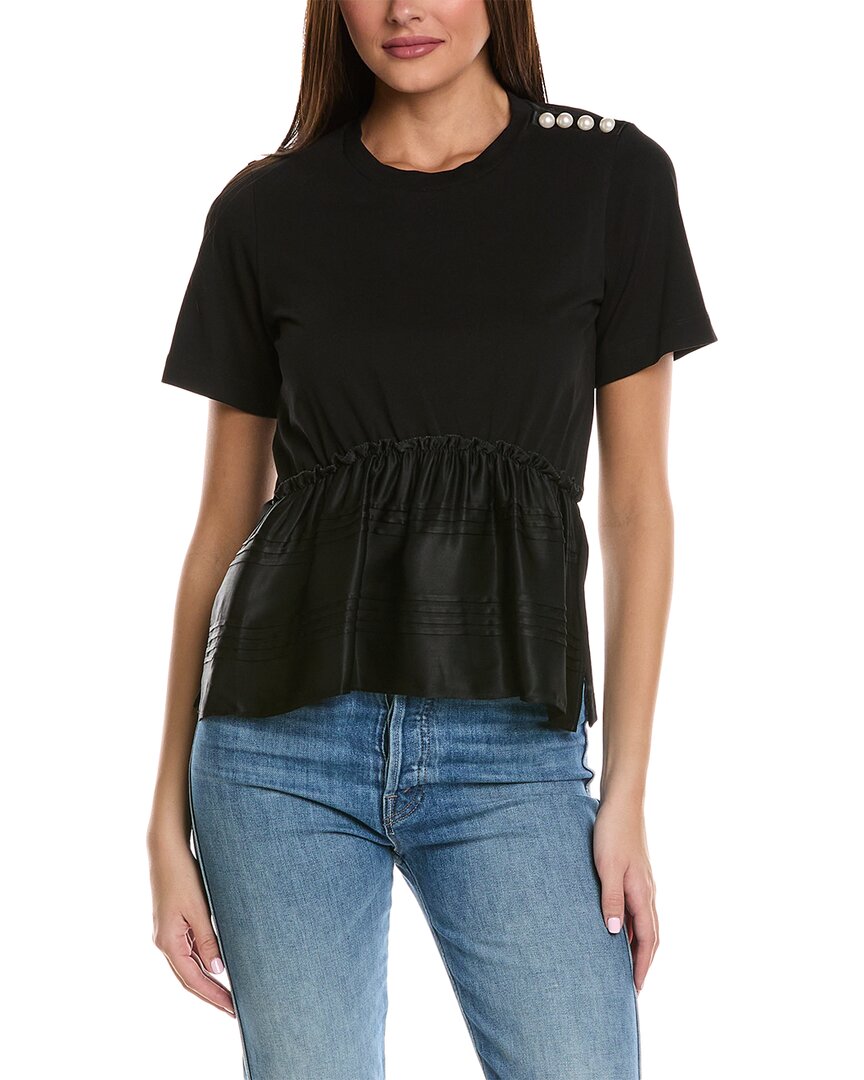 

3.1 Футболка с декором Phillip Lim 3.1 Phillip Lim, черный