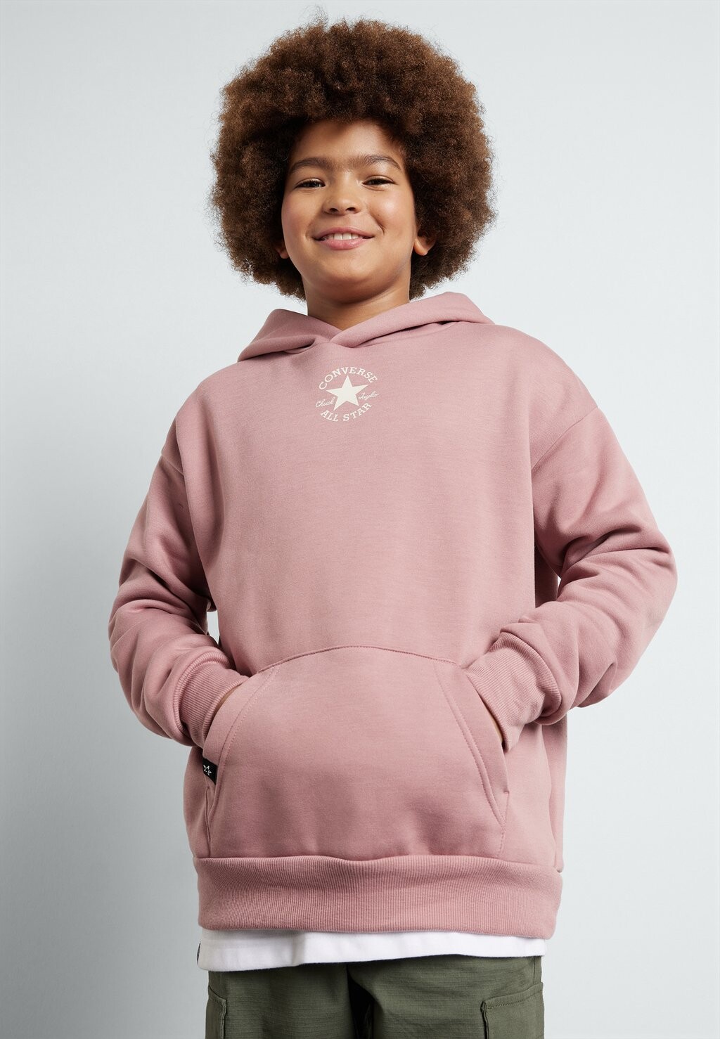 Толстовка SUSTAINABLE CORE HOODIE UNISEX Converse, цвет night flamingo — фото 2