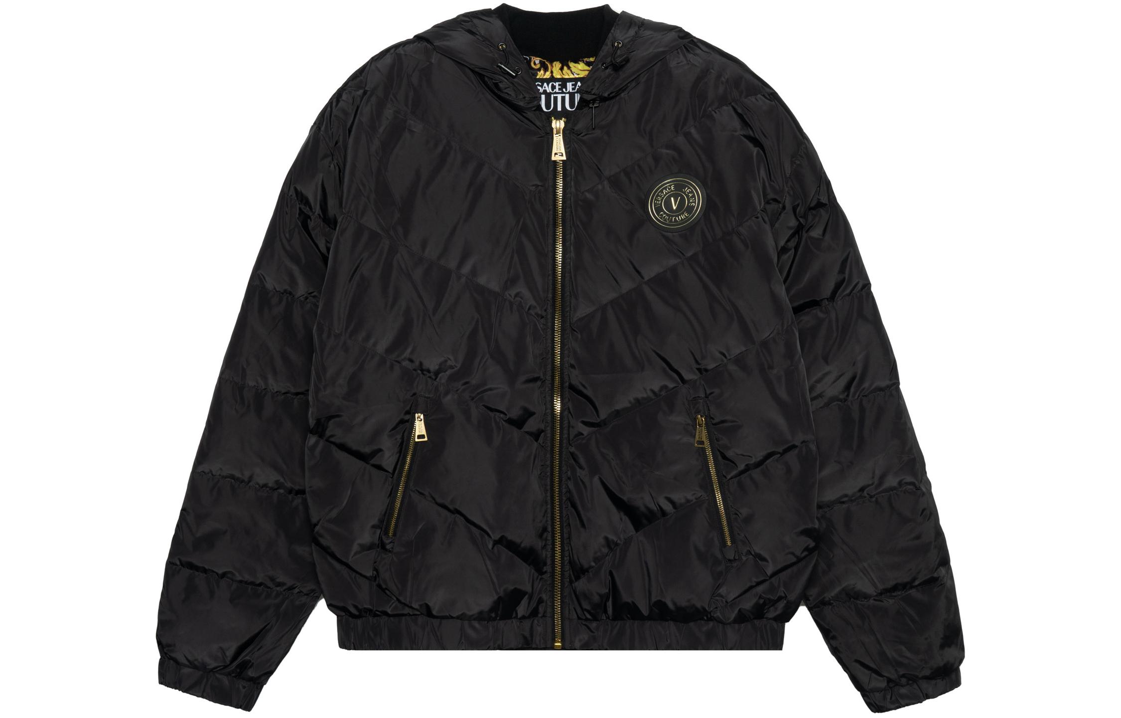 

VERSACE JEANS COUTURE Куртка пуховая мужская черная SS23, Black