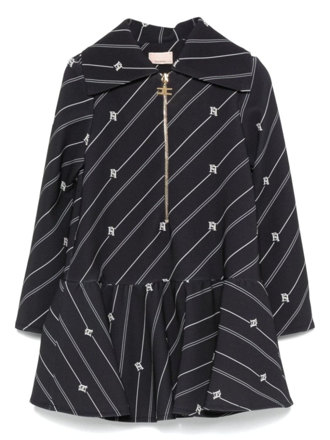 

Платье с логотипом Elisabetta Franchi La Mia Bambina, черный
