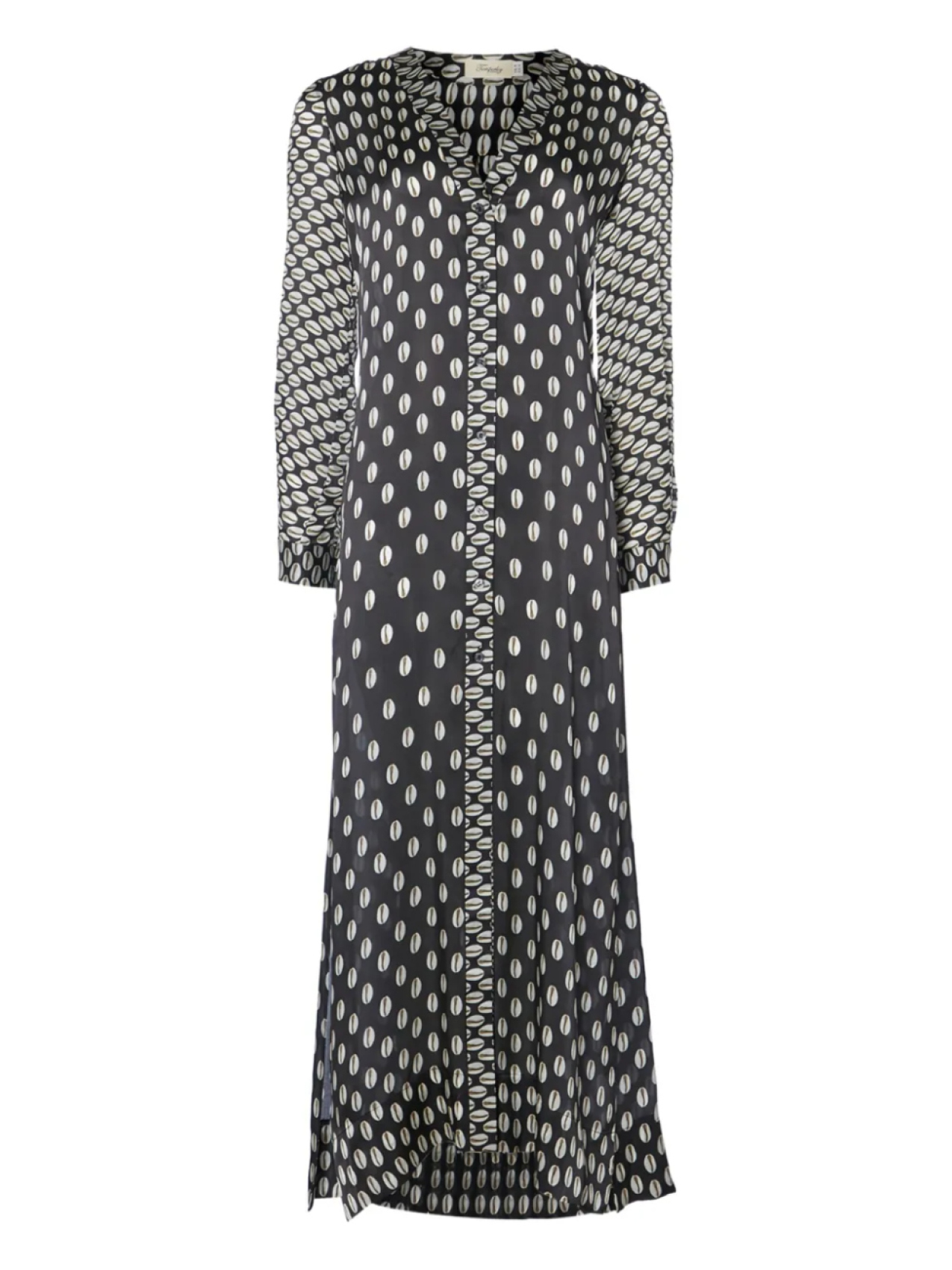 

Пальто с пуговицами Temperley London Cowrie с принтом, черный