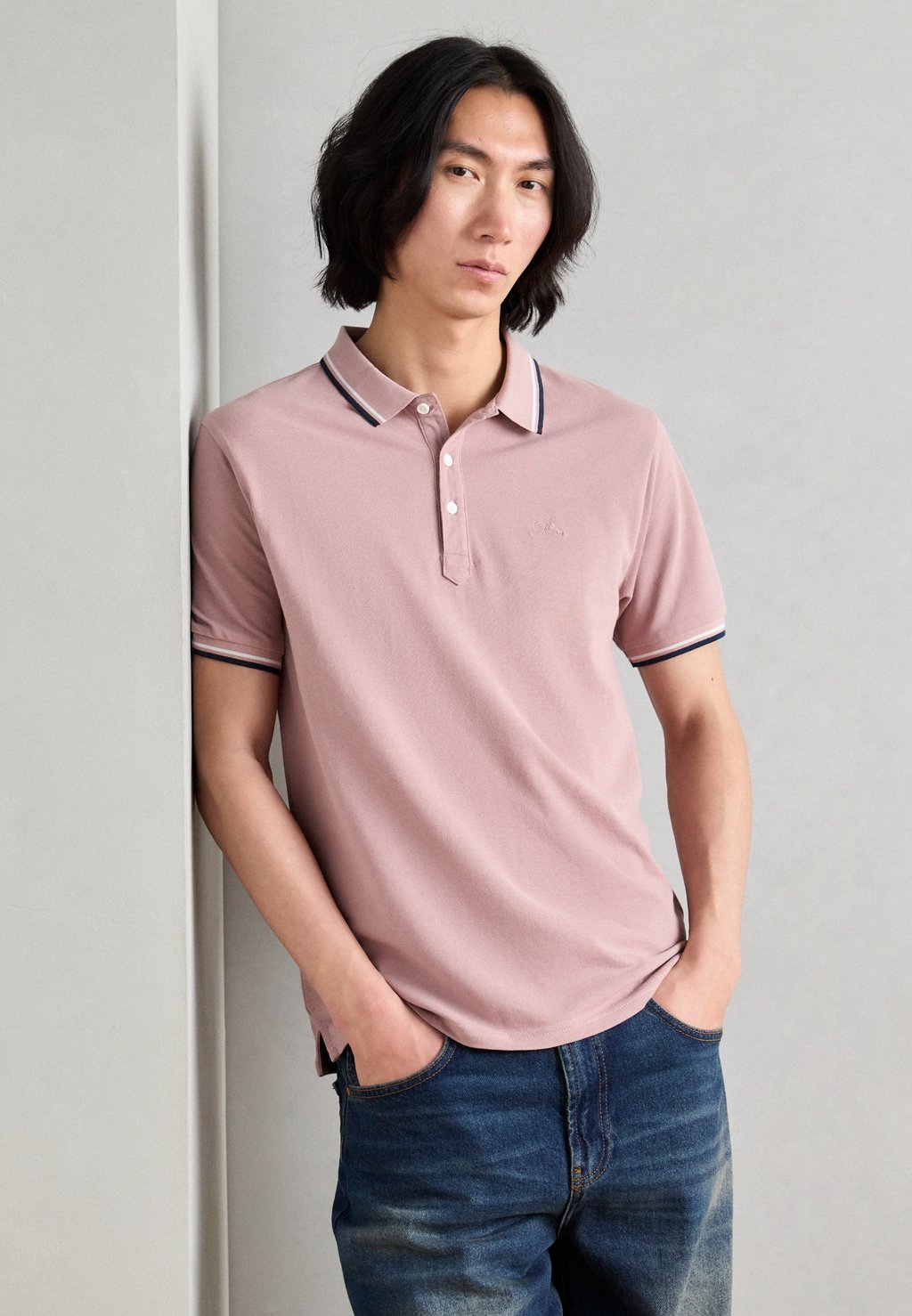 

Рубашка поло CONTRAST PIPING Lindbergh, цвет Berry