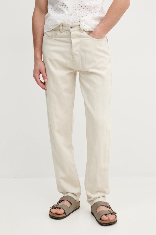 

Джинсы с добавлением льна Loose Jeans Nils Pepe Jeans, бежевый