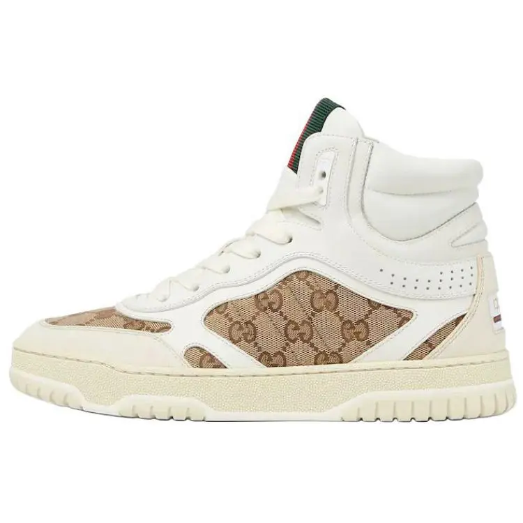 GUCCI Высокие кроссовки для скейтбординга Re Web, женские, белые