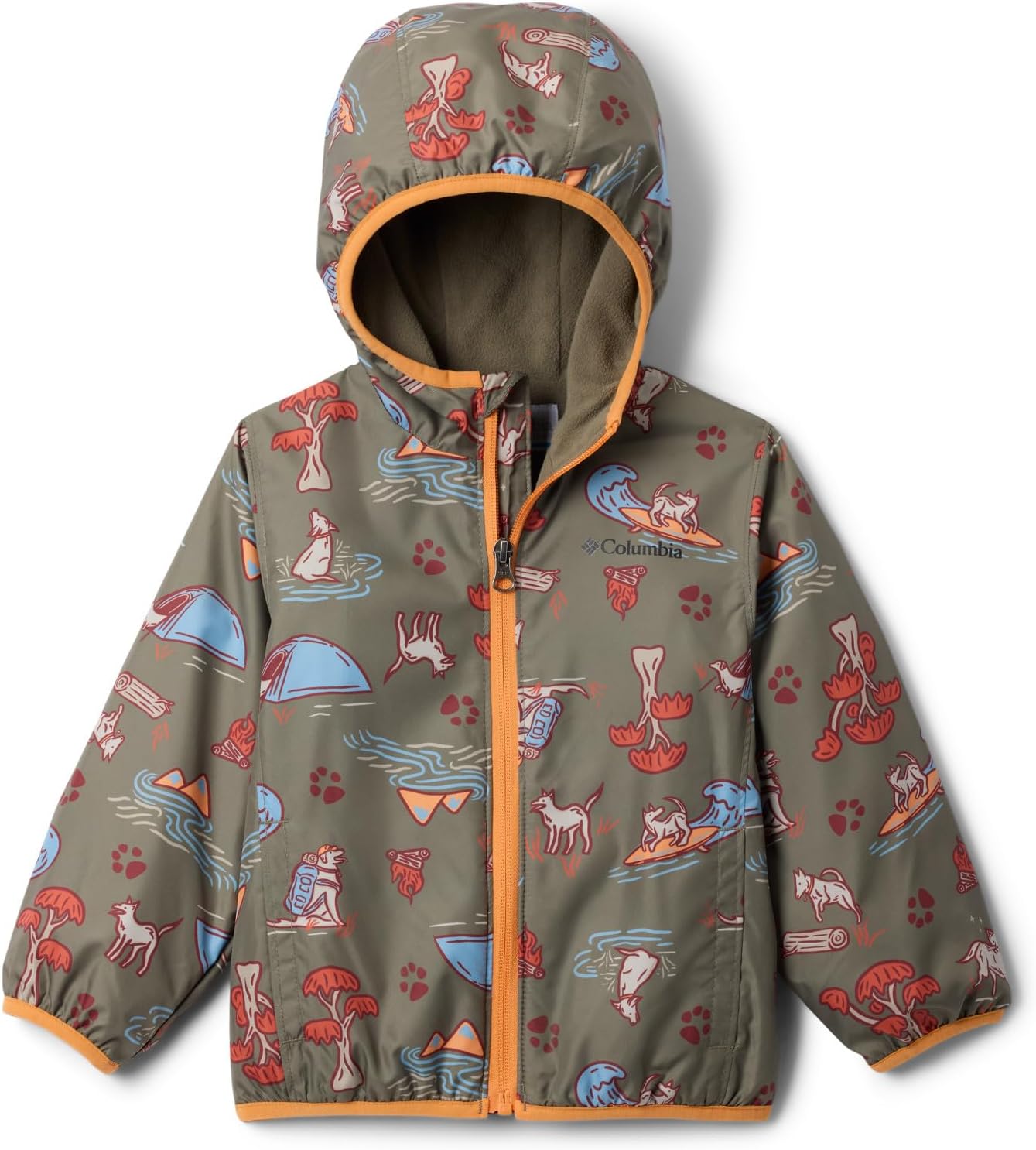 

Columbia Unisex Baby Mini Pixel Grabber III ветровка, Stone Green Trail Tails