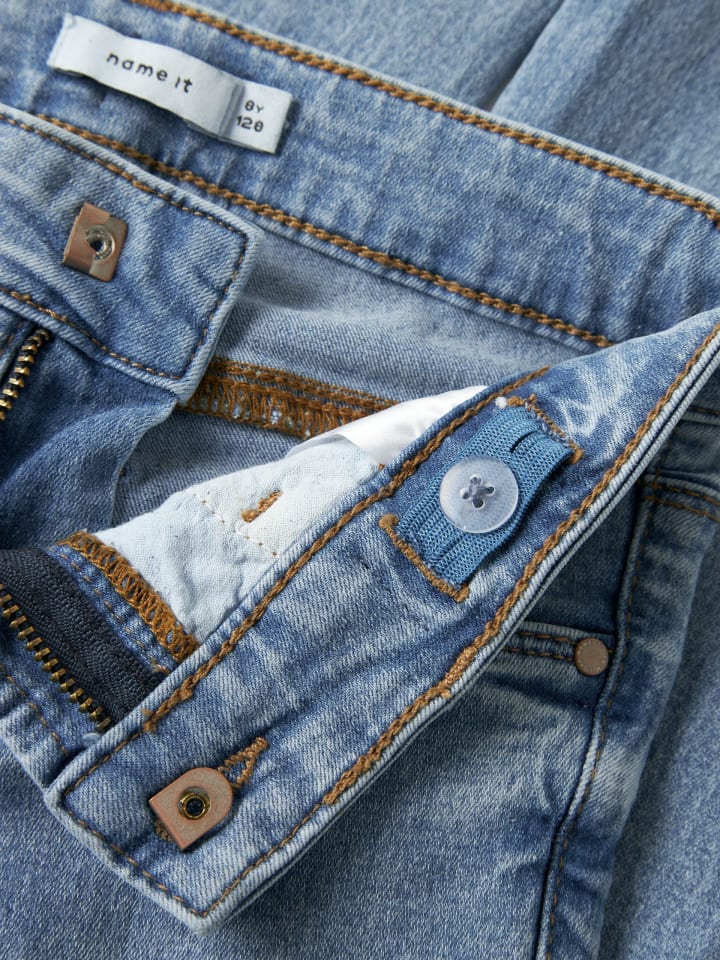 Name it Джинсы NKFPOLLY SKINNY JEANS 5070-LM, средне-синий деним — фото 4