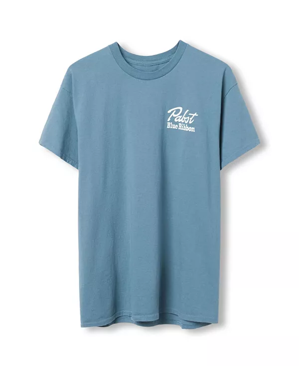 

Футболка унисекс Pabst Blue Ribbon Good Old Time Flavor Flea Market Junk Food Clothing, синий