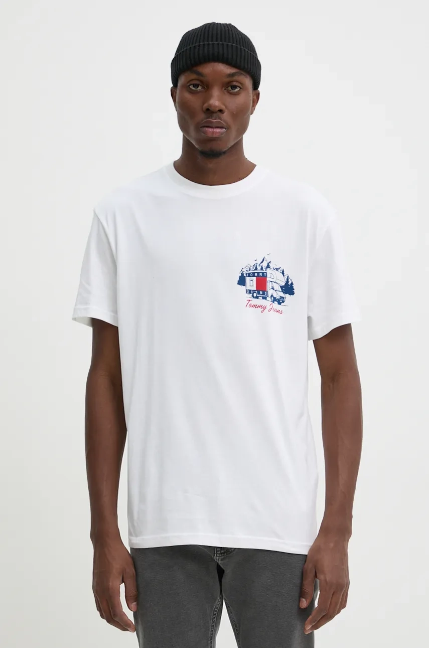 

Хлопковая футболка Tommy Jeans, белый