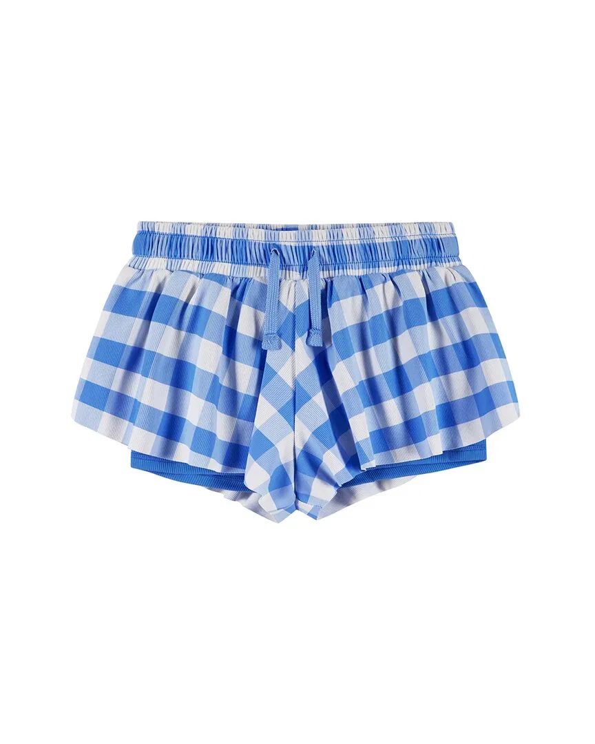 Andy & Evan Gingham Athletic Short, синий