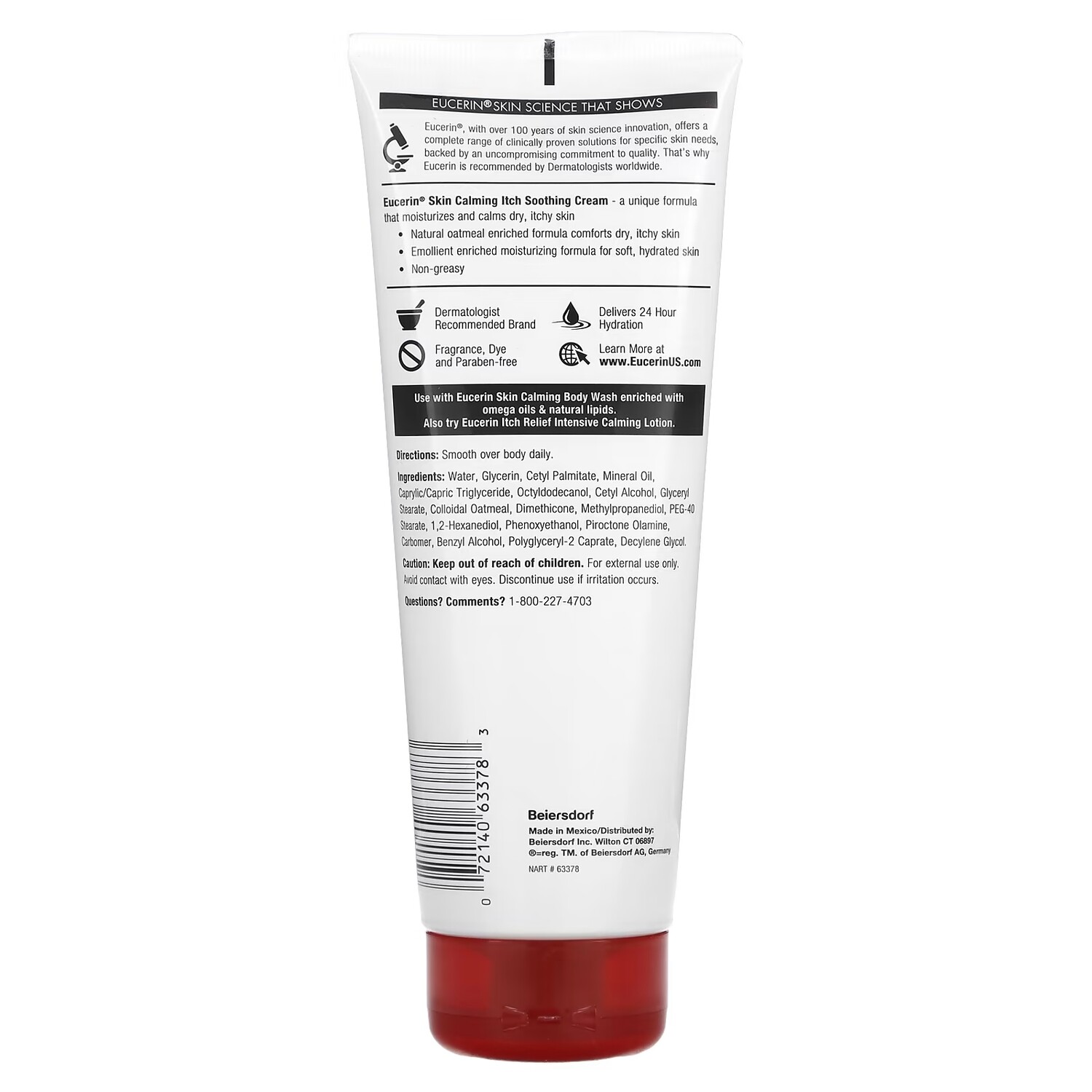 Успокаивающий крем для сухой кожи Eucerin Skin Calming Itch (226 г) — фото 2